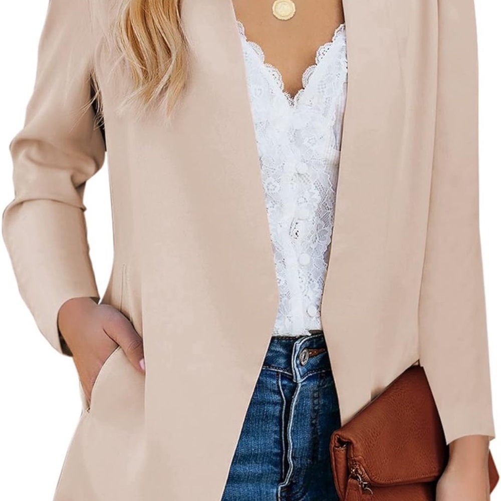Elegant Pale Pink Women's Blazer